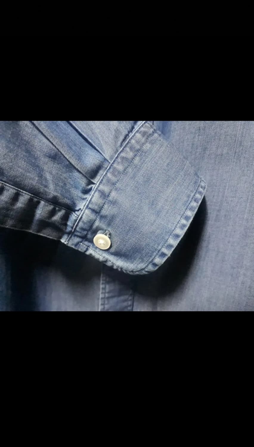 [판매] Kamakura Shirts가마쿠라 카마쿠라 샴브레이 데님 셔츠 상품이미지6