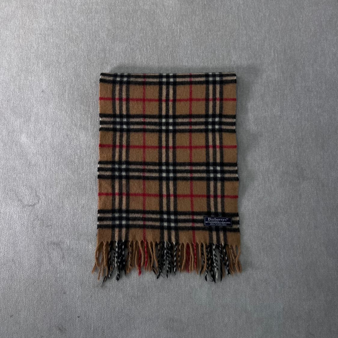 버버리 노바체크 캐시미어 울 베이지 머플러  상품이미지2