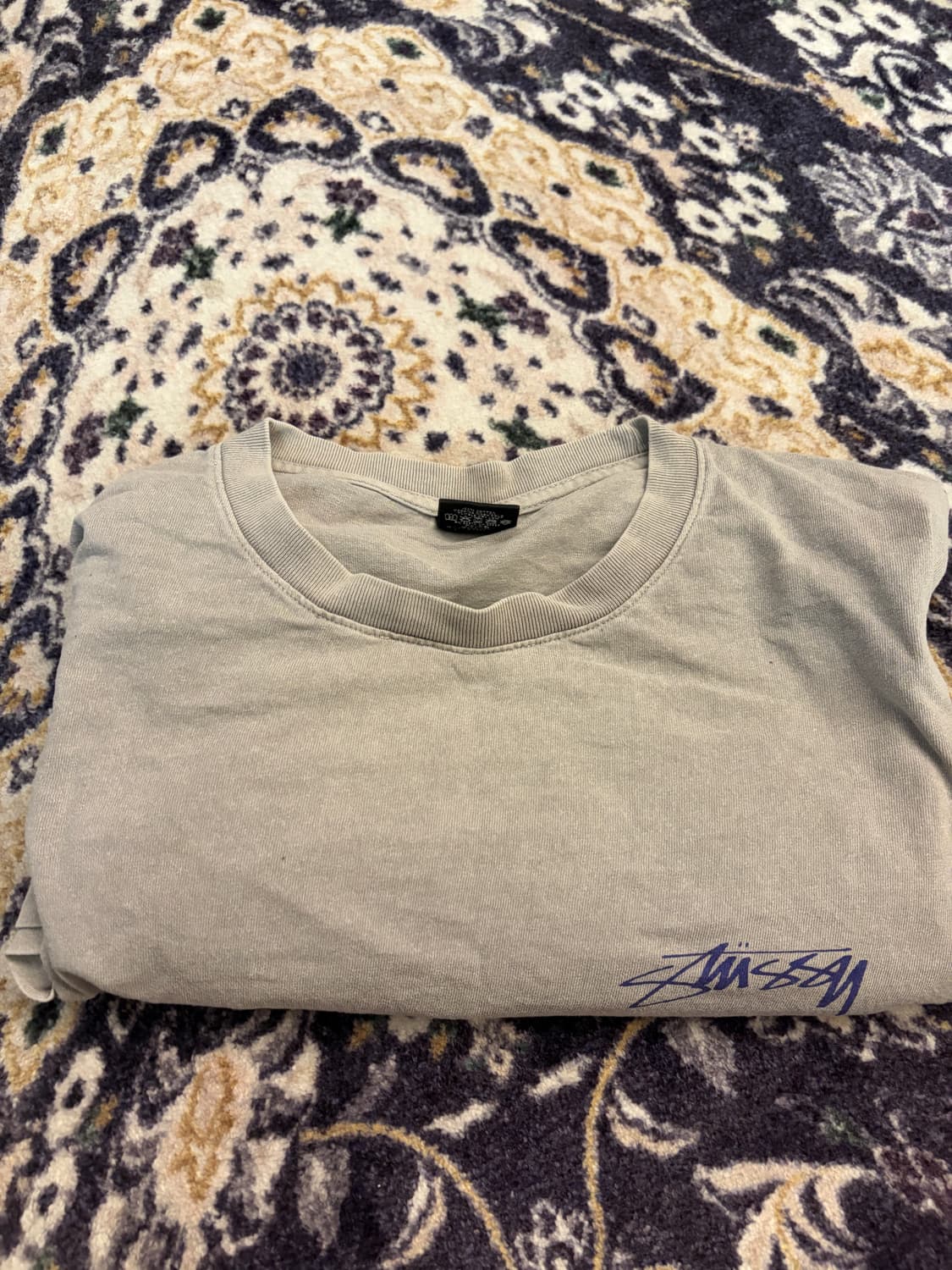 스투시 아나크리드 티셔츠 피그먼트 다이드 그레이 xxl 상품이미지2