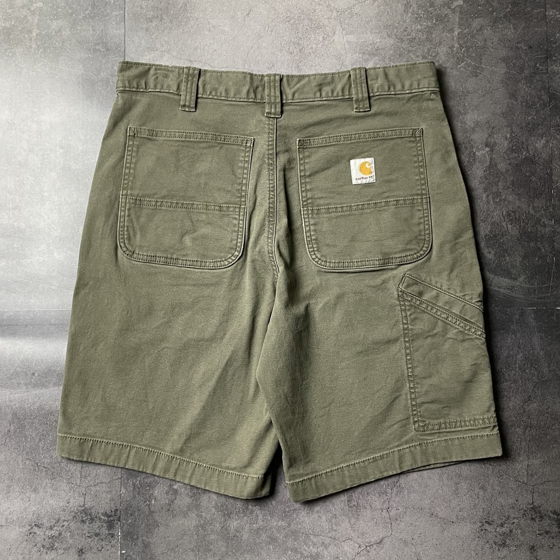 CARHARTT 칼하트 카키 루즈핏 유틸리티 워크 하프팬츠 A01163 상품이미지5