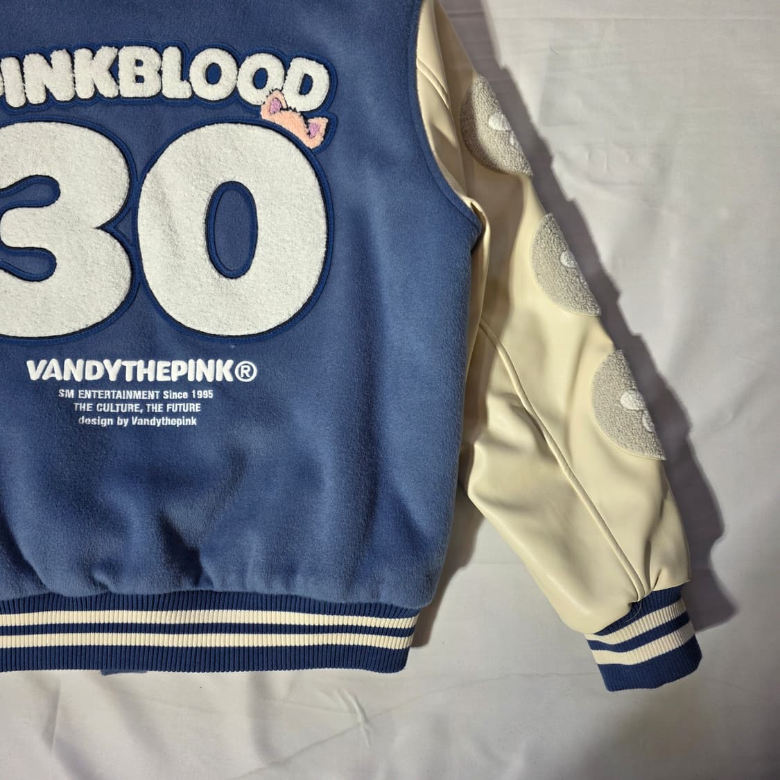 [M]반디더핑크 X SM 엔터테이먼트 아티스트 바시티 자켓 상품이미지9