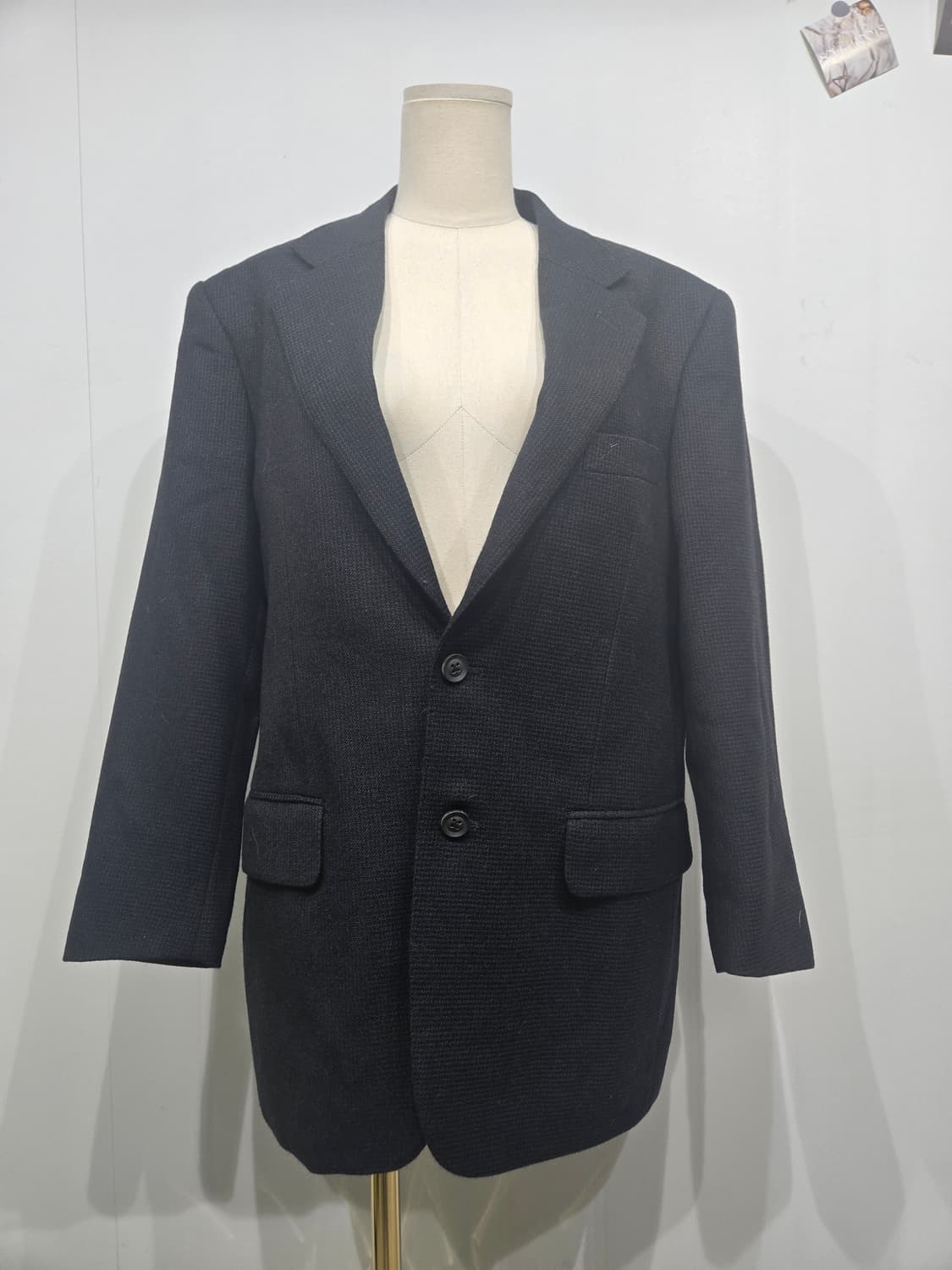 버버리 모직 남성 정장 자켓 블랙 블레이저 상품이미지3