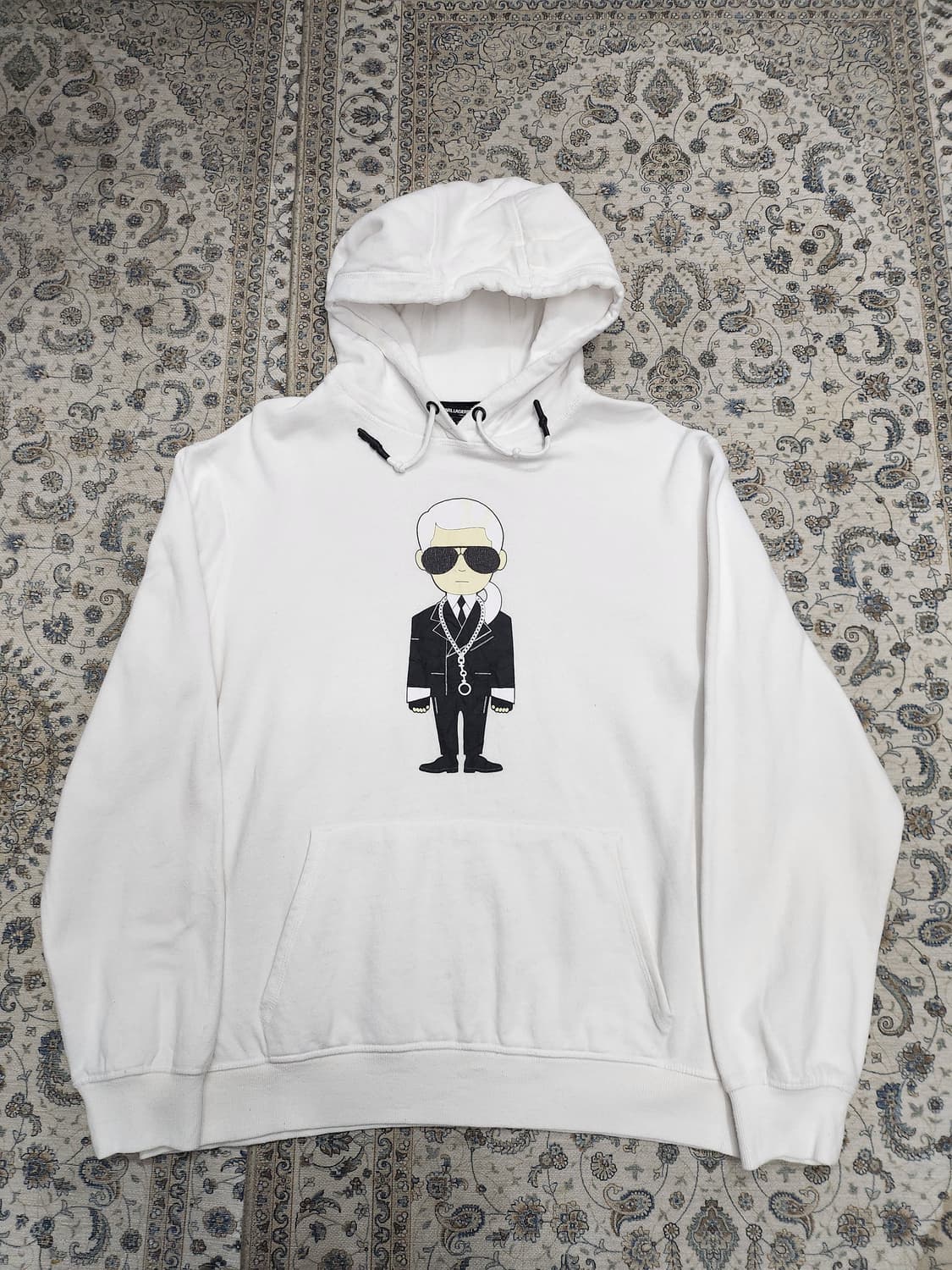 칼 라거펠트 캐릭터 후드티 (105-108) 상품이미지1