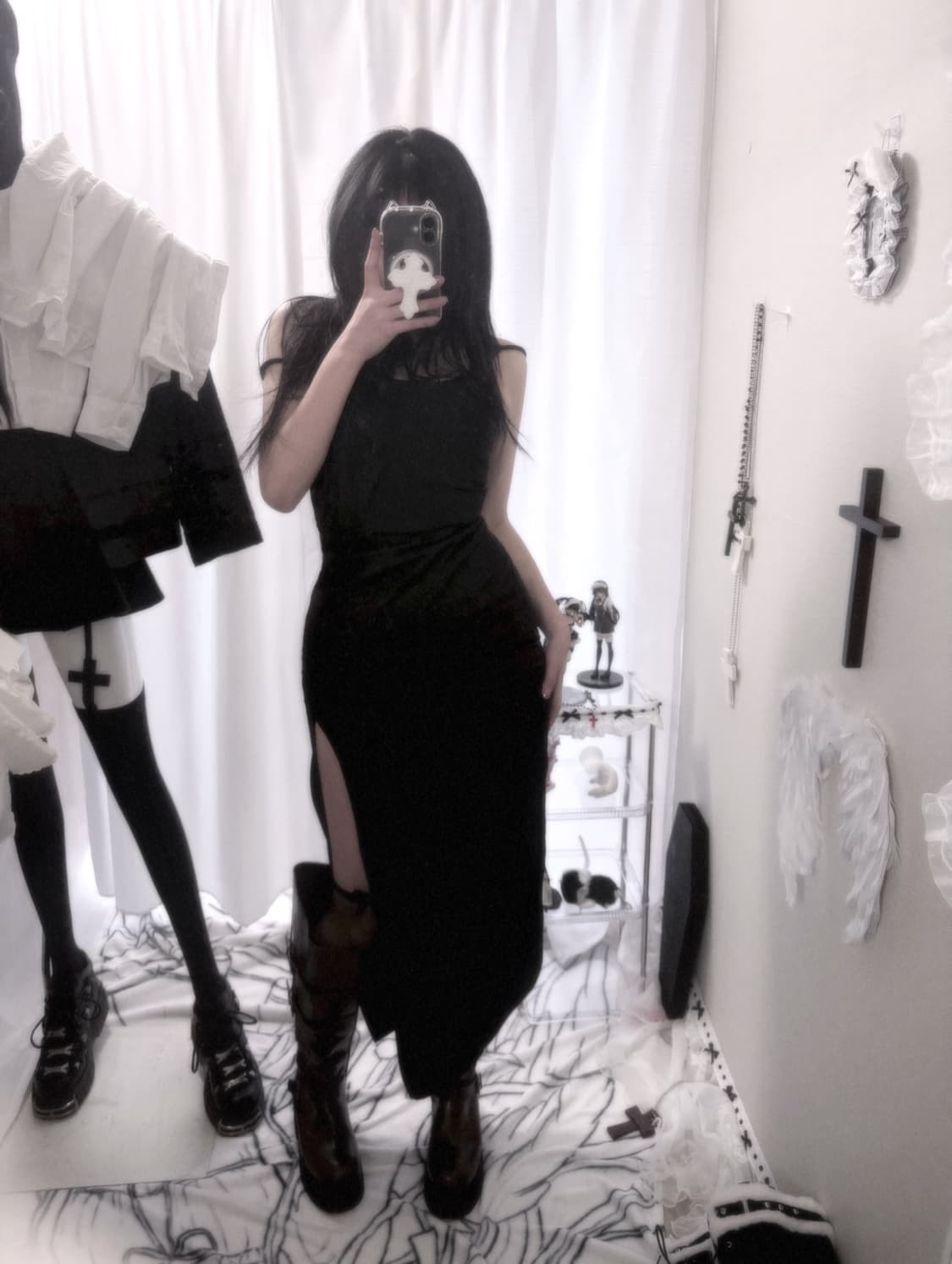 미스치프 이브닝 슬릿 롱원피스 상품이미지2