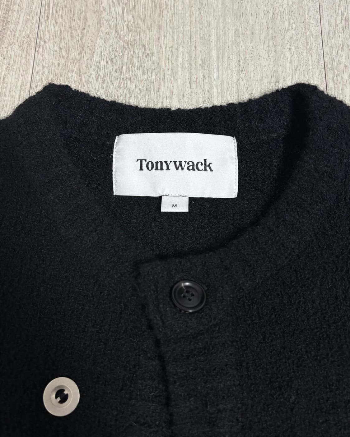 [M]토니웩 베이비 알파카 가디건 블랙 상품이미지6