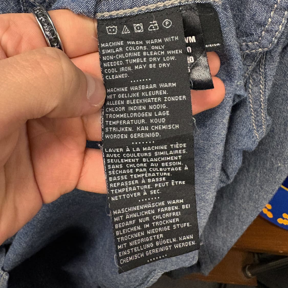 10s 할리데이비슨 HDMC 레이싱 헤리티지 #1 데님워크 셔츠 N283 상품이미지8