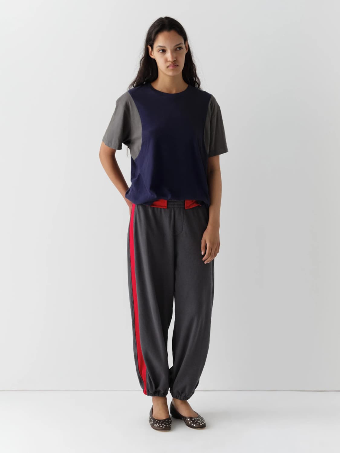 [36,37,38,39]기마구아스 스터드 발레리나 슈즈/브라운 상품이미지4