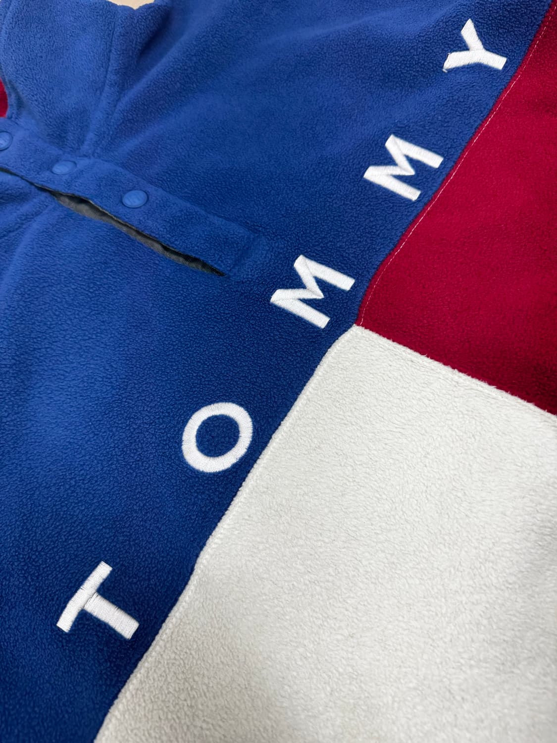 타미힐피거 빅플래그 하프버튼 후리스 L 상품이미지4