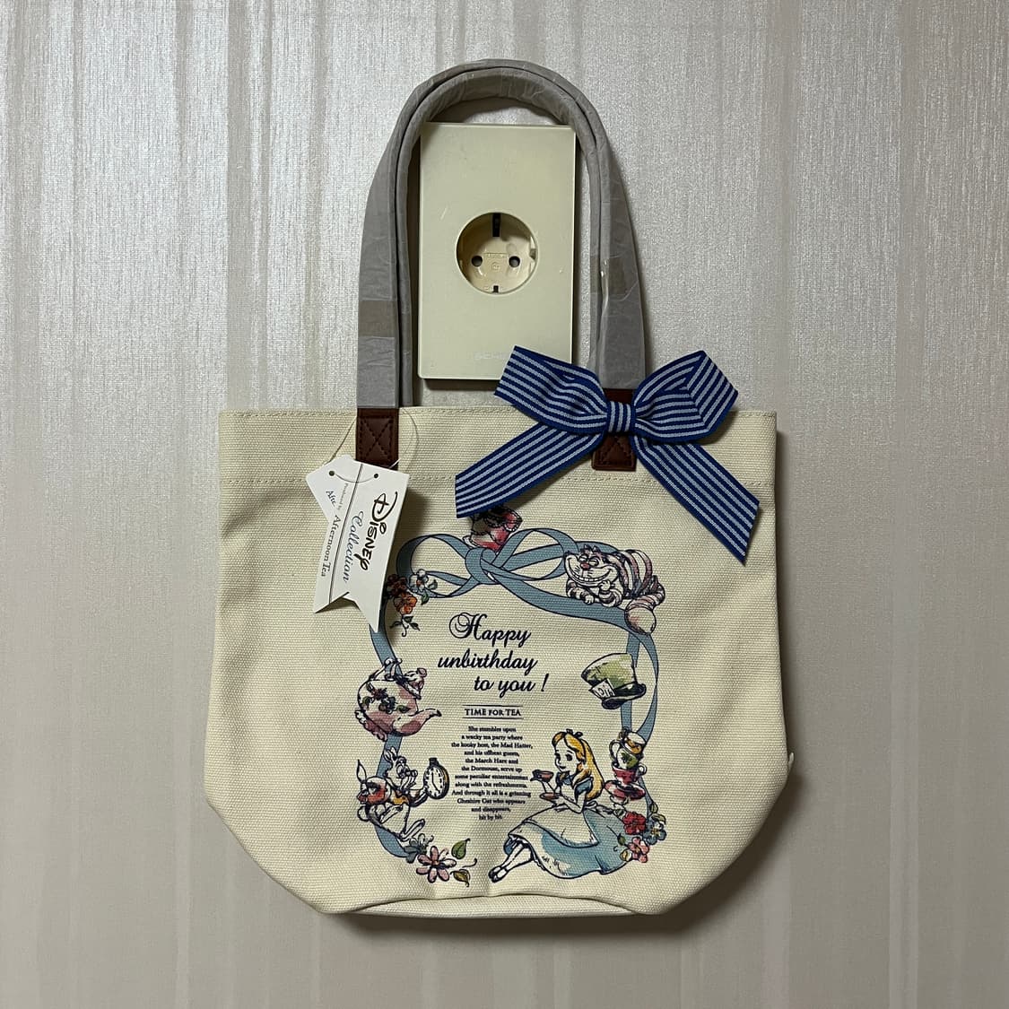 도쿄디즈니 디즈니 x 애프터눈티 콜라보 한정 이상한나라의 앨리스 손가방 상품이미지1