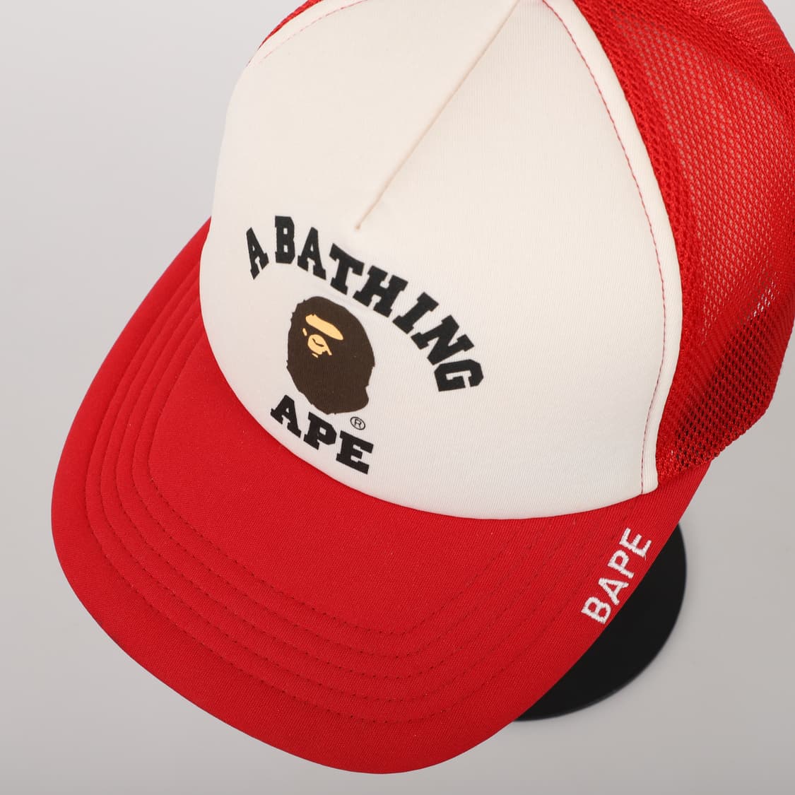 OS / BAPE  베이프 사루 로고 볼캡 블랙 상품이미지5