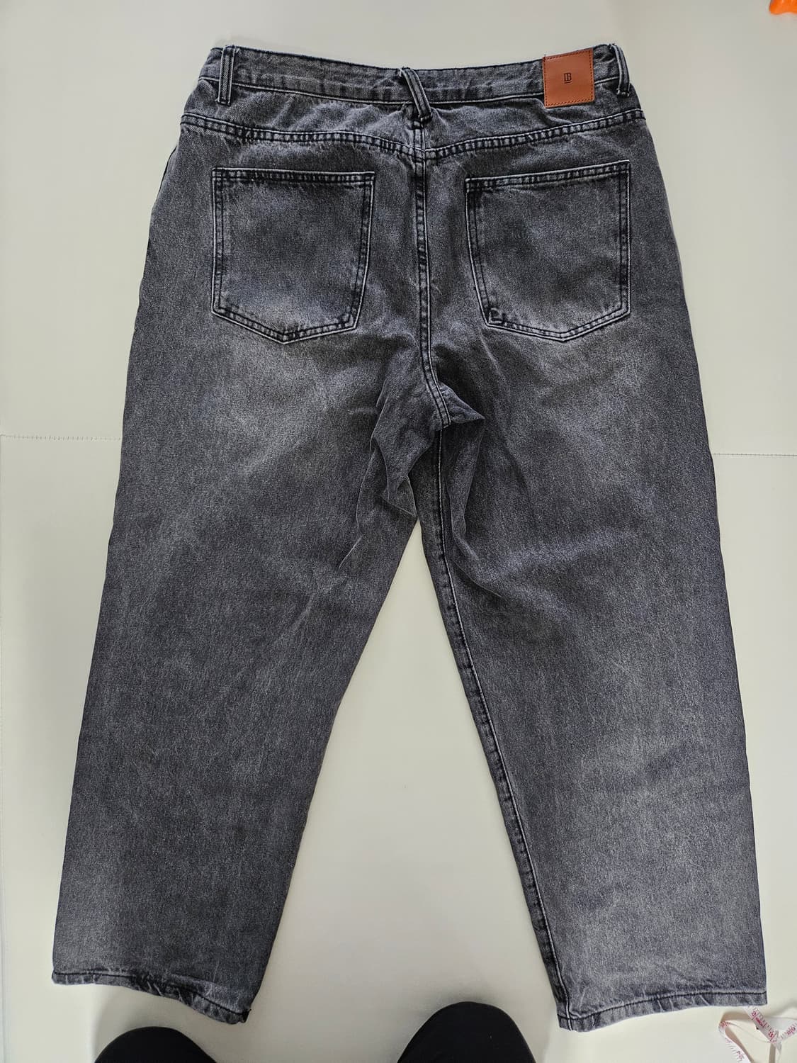 디미트리블랙 원턱 와이드 데님팬츠 - 그레이 34 상품이미지2