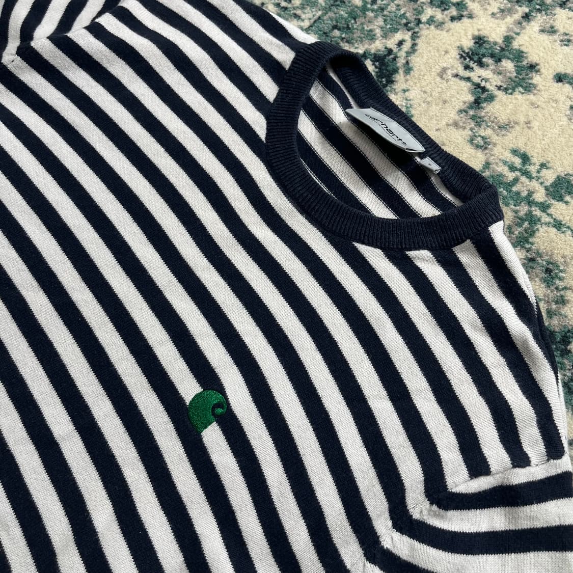 Carhartt 칼하트 스트라이프 코튼 롱 슬리브 니트(S) 상품이미지2