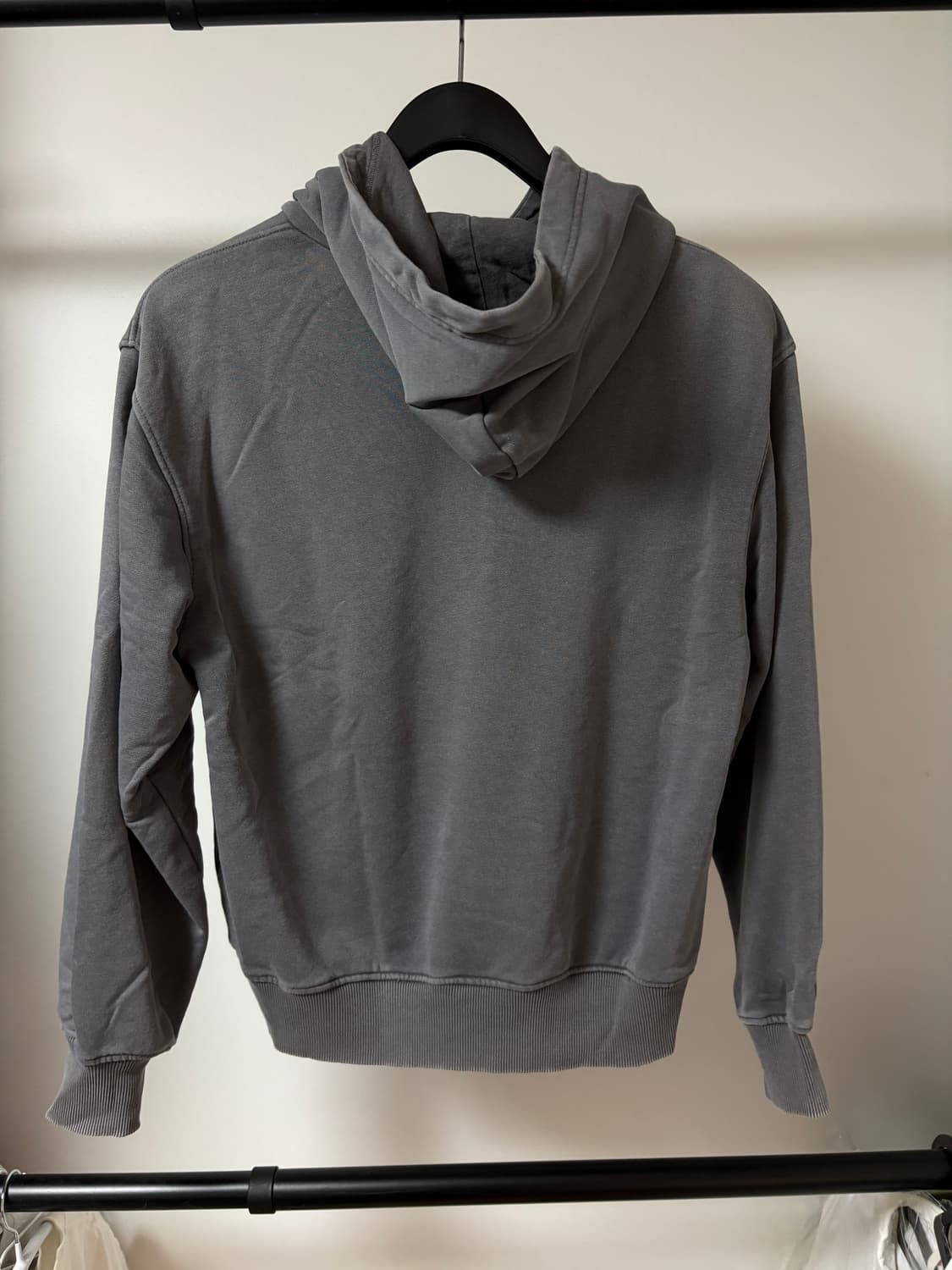 Gu 워시드 쇼트 후드티 그레이 상품이미지2