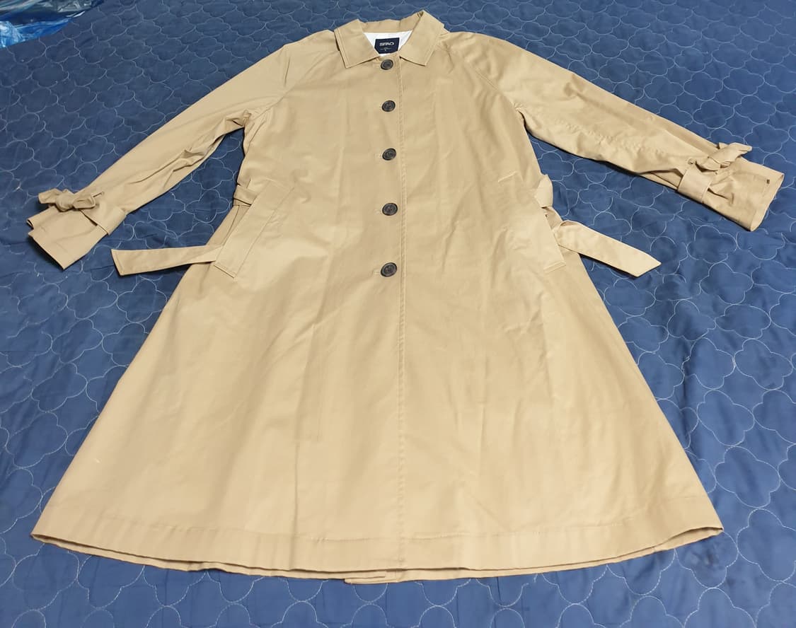 스파오 발마칸 코튼 치노 트렌치코트 베이지 (F) 상품이미지1