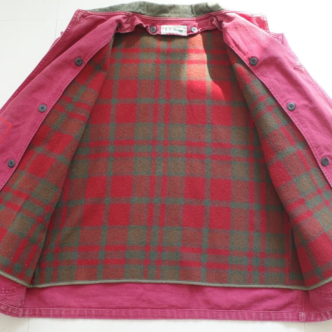 80s 엘엘빈L.L.Bean 빈티지 핑크 헌팅초어자켓 (수공 리페어) 상품이미지6