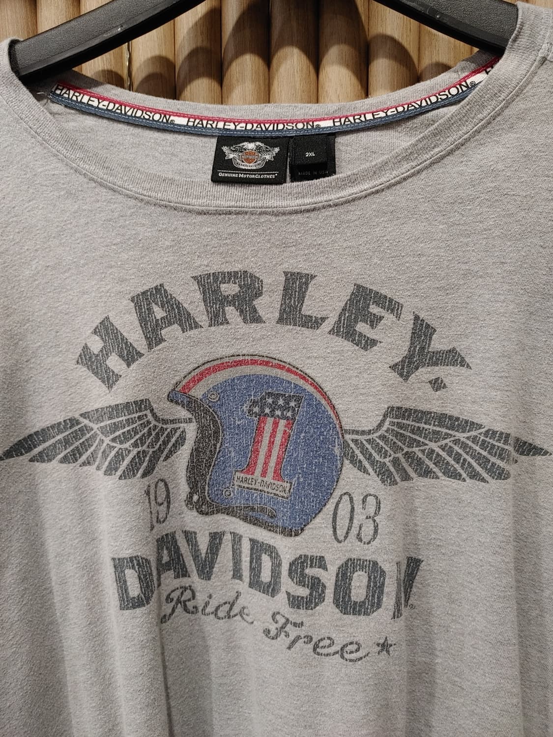 무배) 할리 데이비슨 프린팅 긴팔티셔츠 - 2XL 상품이미지2