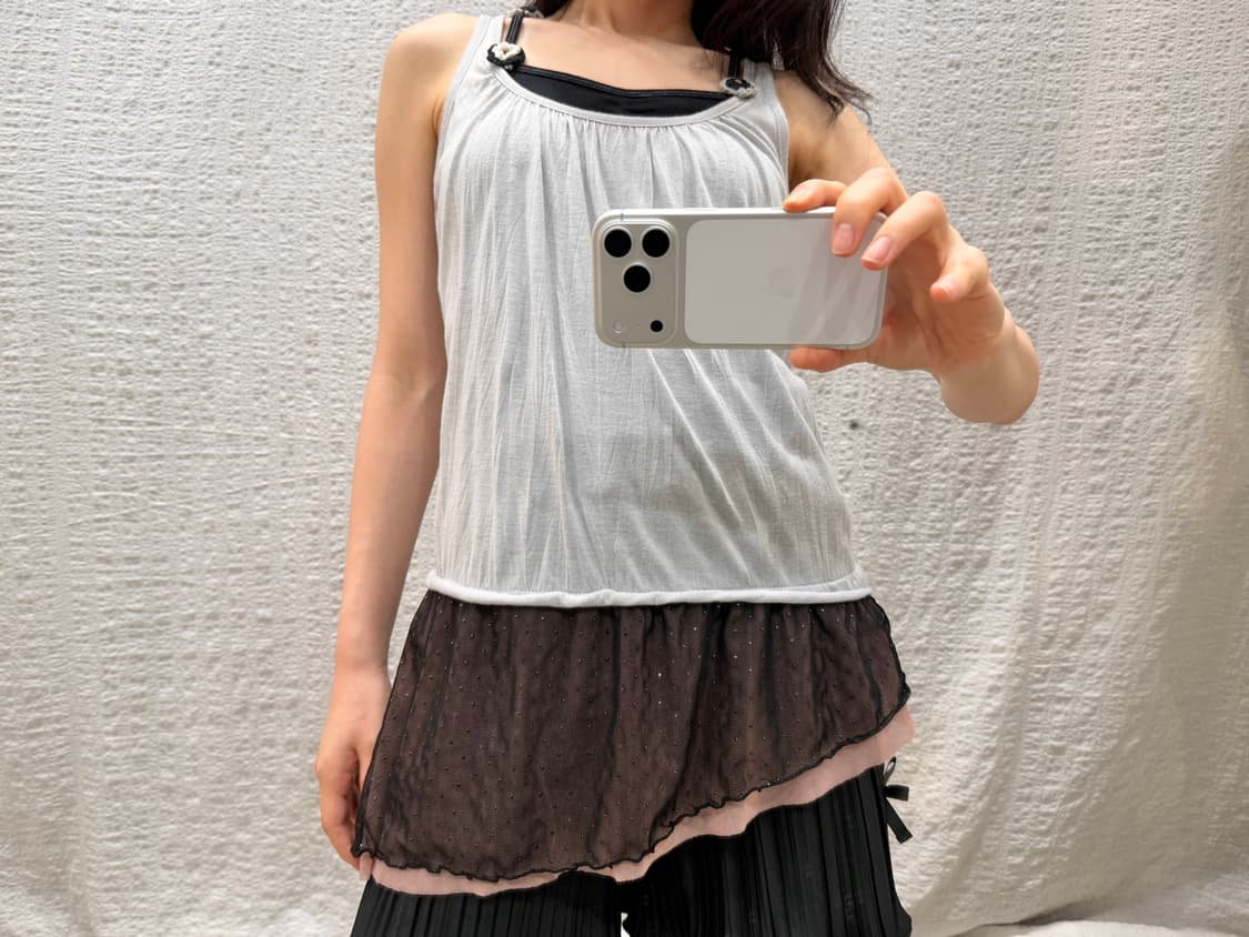 sheer frill sleeveless 상품이미지3