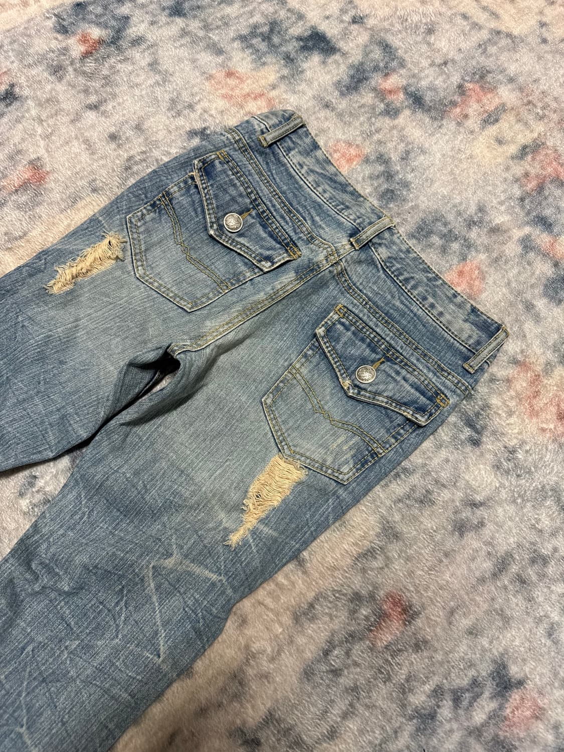 Colza 00s damaged boots cut denim pants 상품이미지7