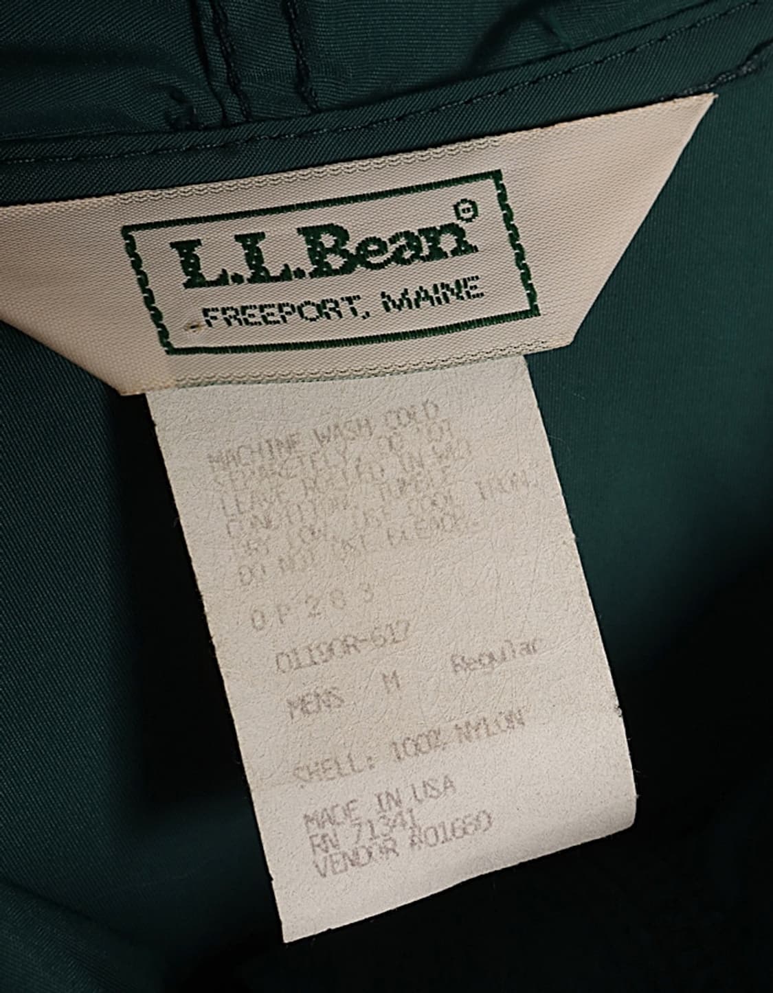  90's L.L.Bean Nylon Hooded Jacket 상품이미지8