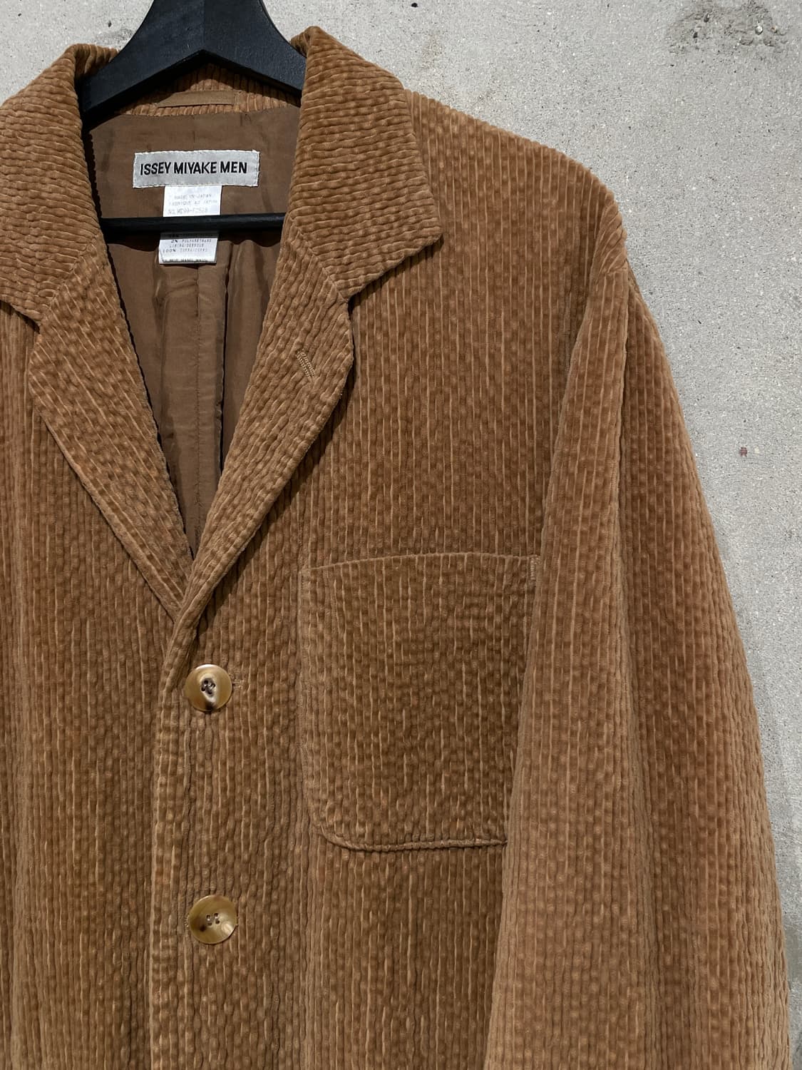 이세이 미야케 맨 브라운 패치 포켓 3B 코듀로이 자켓 상품이미지3