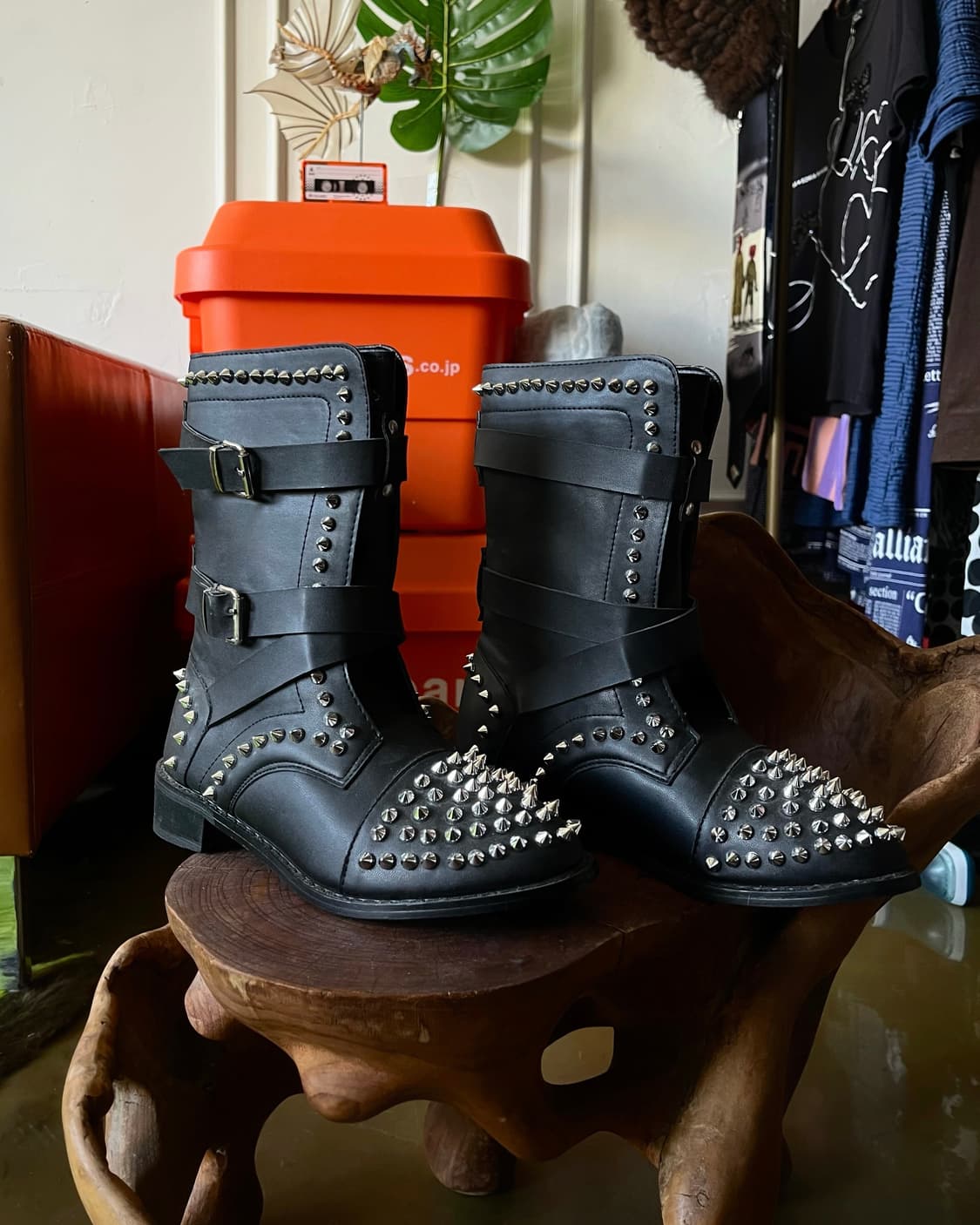 Jpn Vintage Spike Studs Bondage Boots 상품이미지3