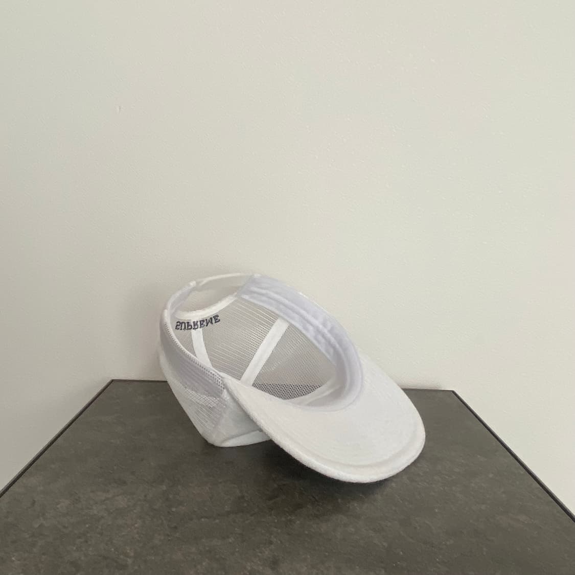 (OS) 슈프림 5패널 볼캡 모자 테리 메쉬 백 화이트 상품이미지7