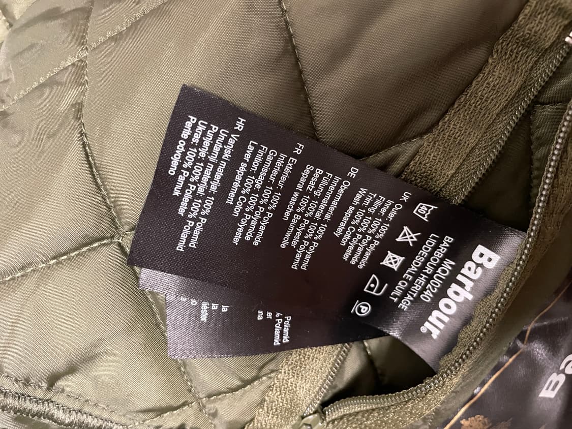 바버 퀼팅자켓  깔깔이 올리브 상태 굿굿입니다 상품이미지8