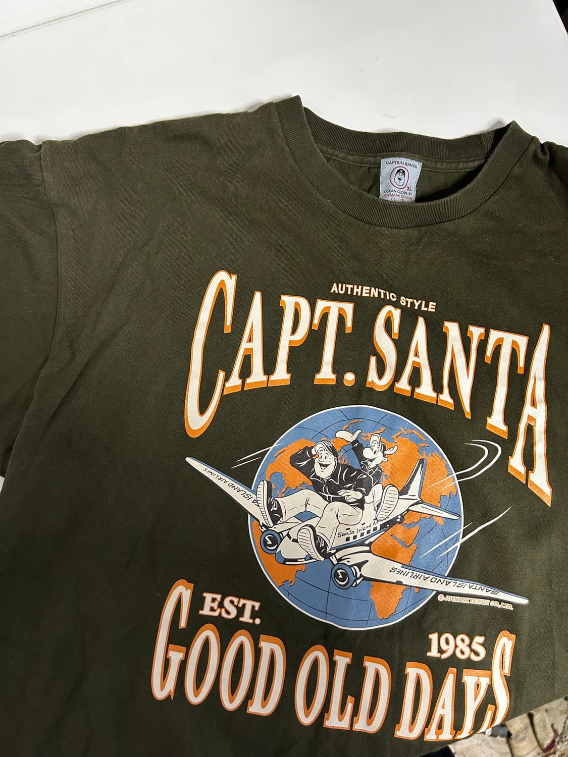 90's CAPTAIN SANTA Heavyweight Tee (XL) 상품이미지2