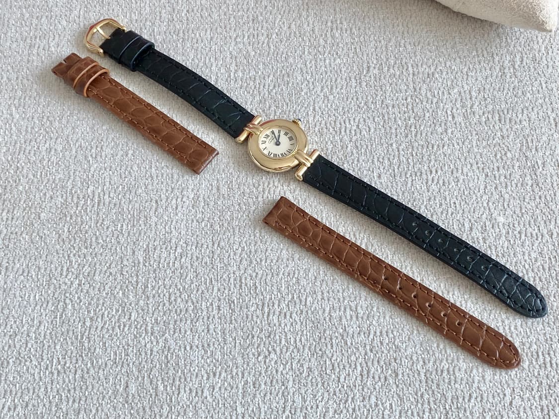 까르띠에 머스트 꼴리제드 24mm 쿼츠 여성용 금장 실버 상품이미지6