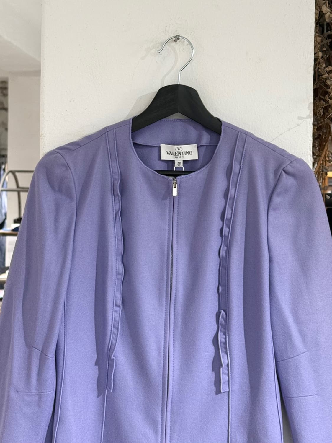 발렌티노 미스 브이 라벤더 러플 집업 자켓 상품이미지4