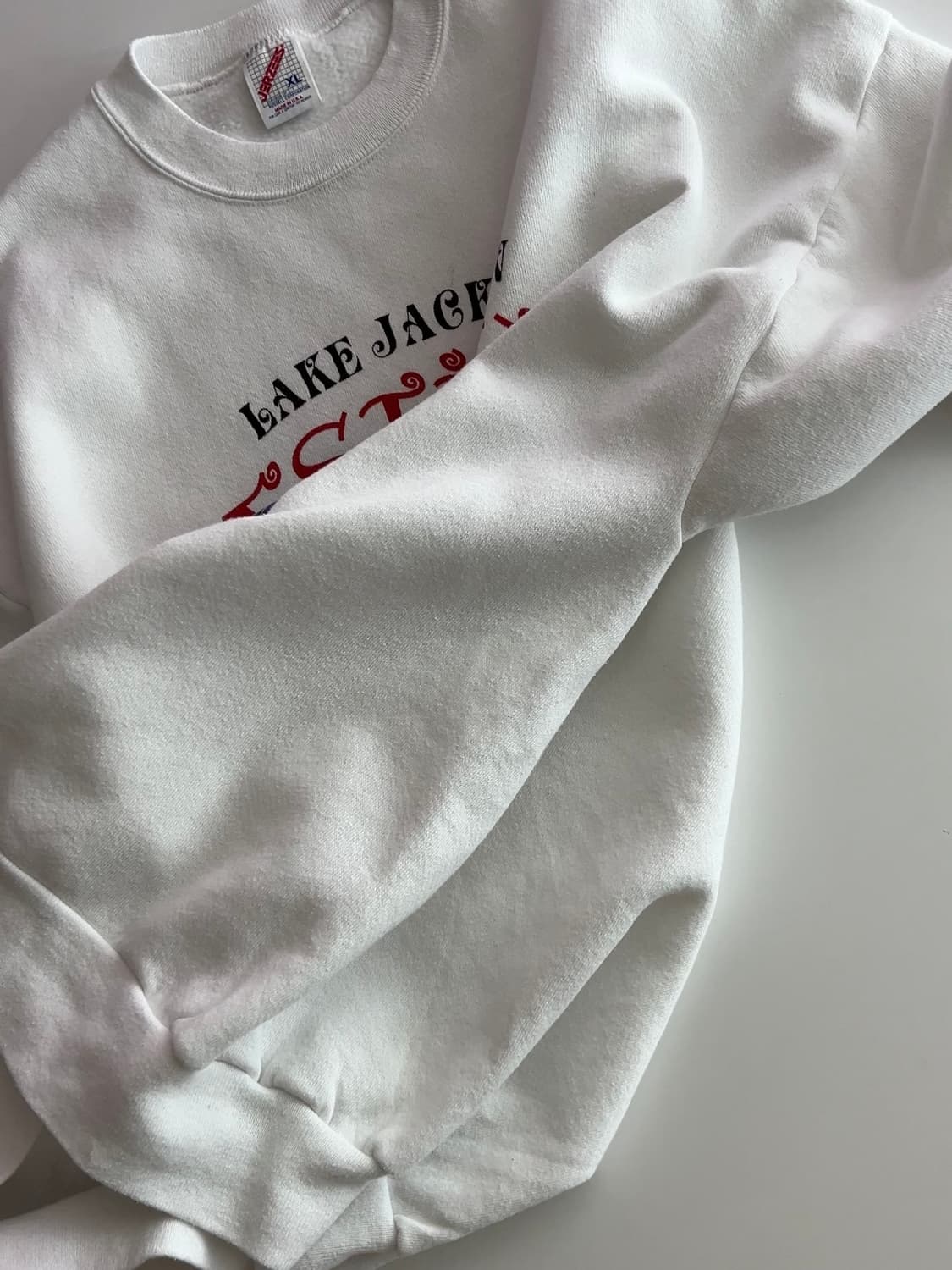 90s USA 져지스 화이트 맨투맨 XL 상품이미지5