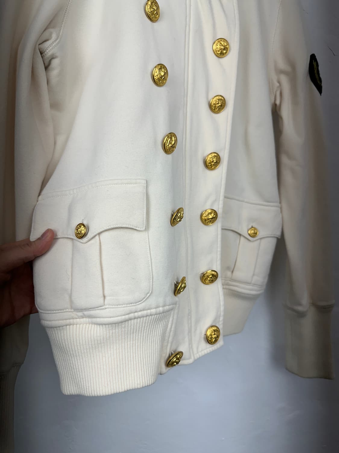 POLO 00s Napoleon velour trimming hoodie 상품이미지7