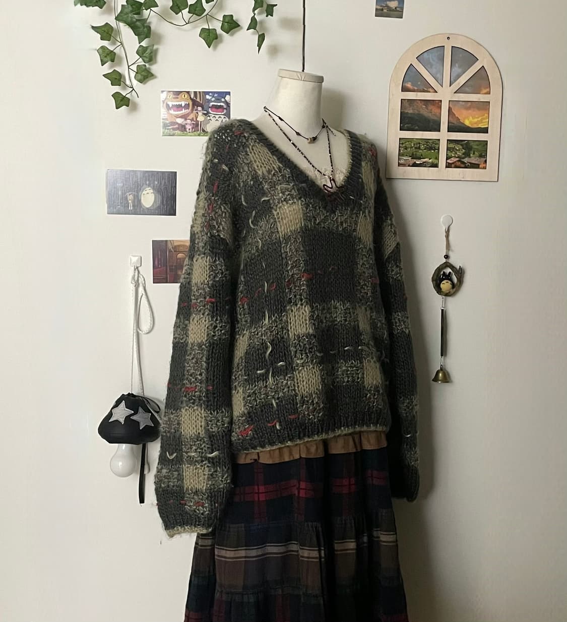 스티치 패턴 니트 상품이미지1