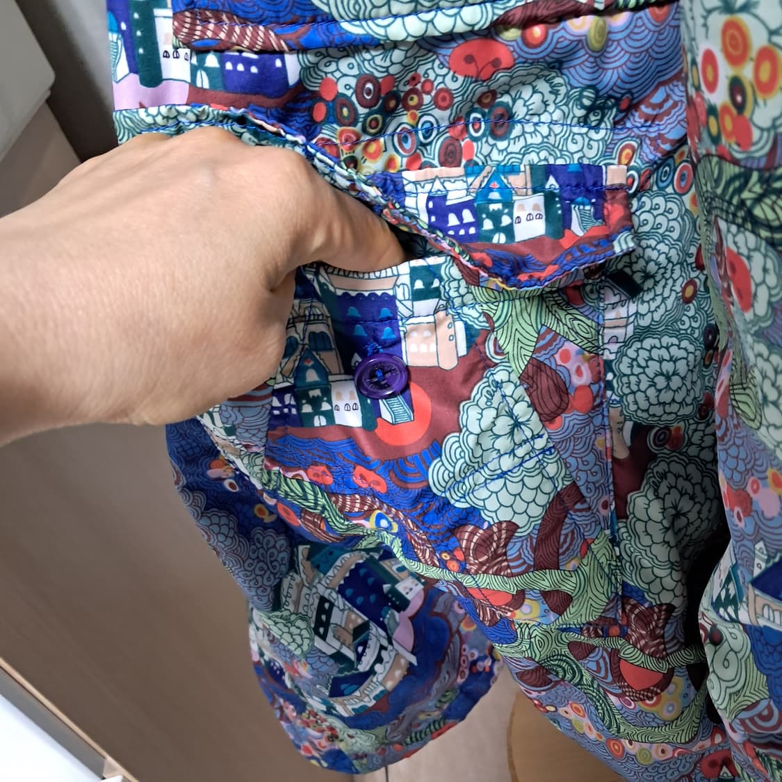 오일릴리 후드 점퍼 자켓 38(얇은 충전재있음)55~날씬66 상품이미지6