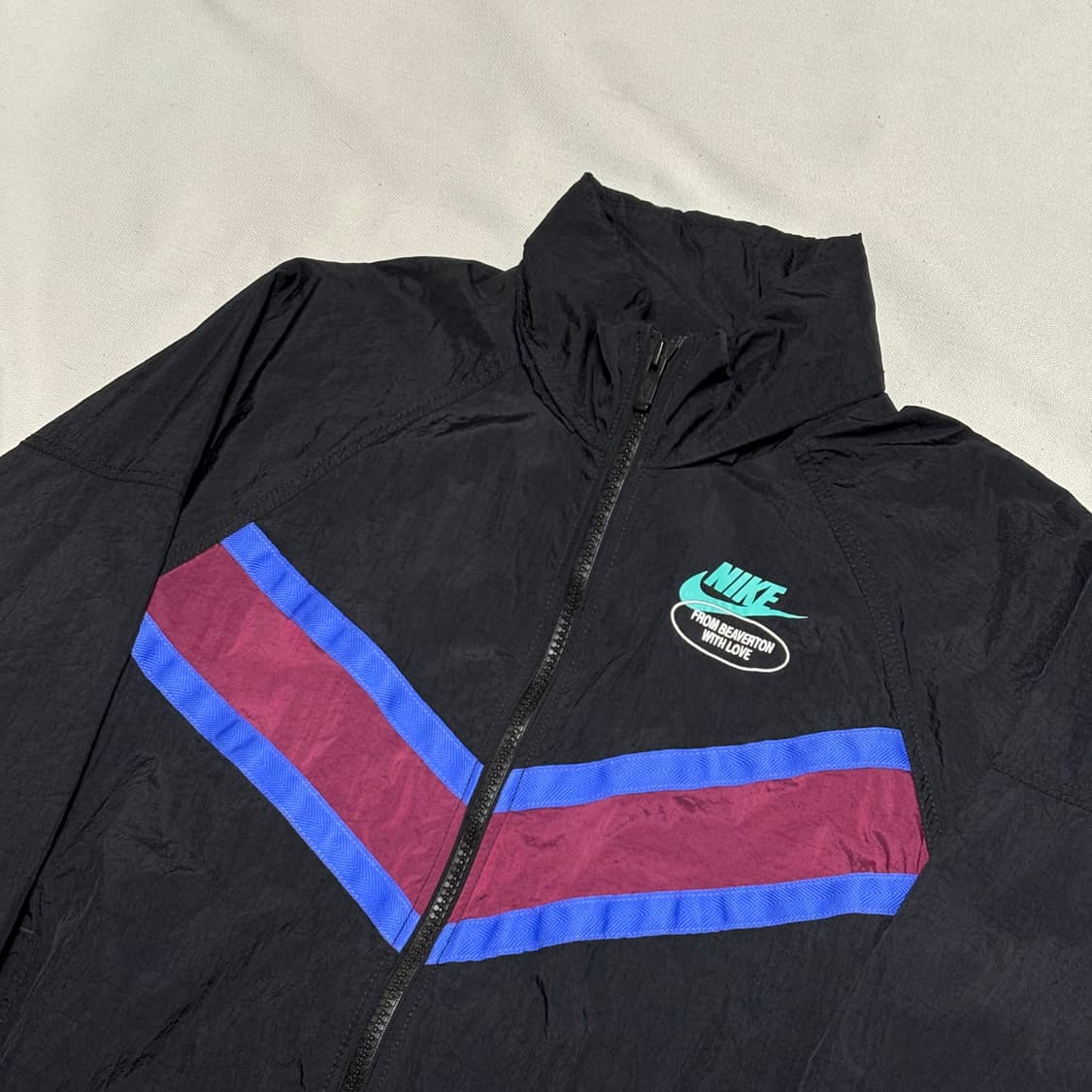 M 나이키 내장후드 데이지 블랙 우븐 자켓 상품이미지1
