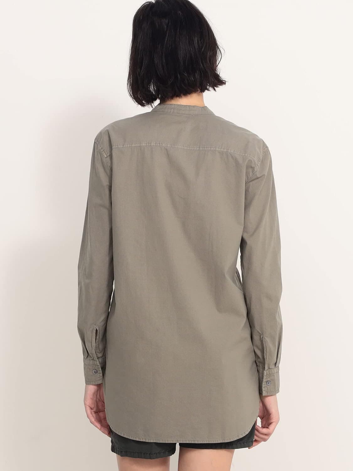 (정품/새상품) 제임스펄스 여성 화이트 코튼 립스탑 포켓 셔츠 상품이미지8