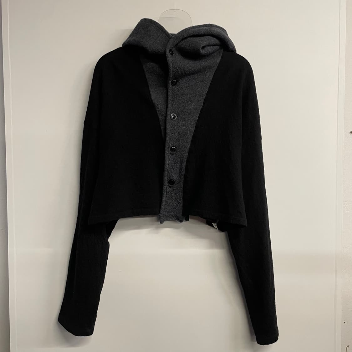 요지야마모토 더블 레이어 후드 가디건 상품이미지3