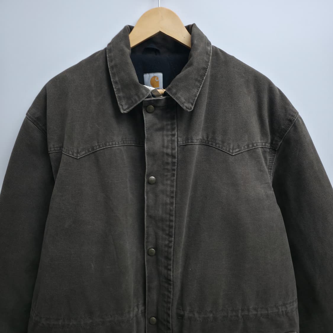 [L] 칼하트 브라운 워크 초어 자켓 made in USA 상품이미지2