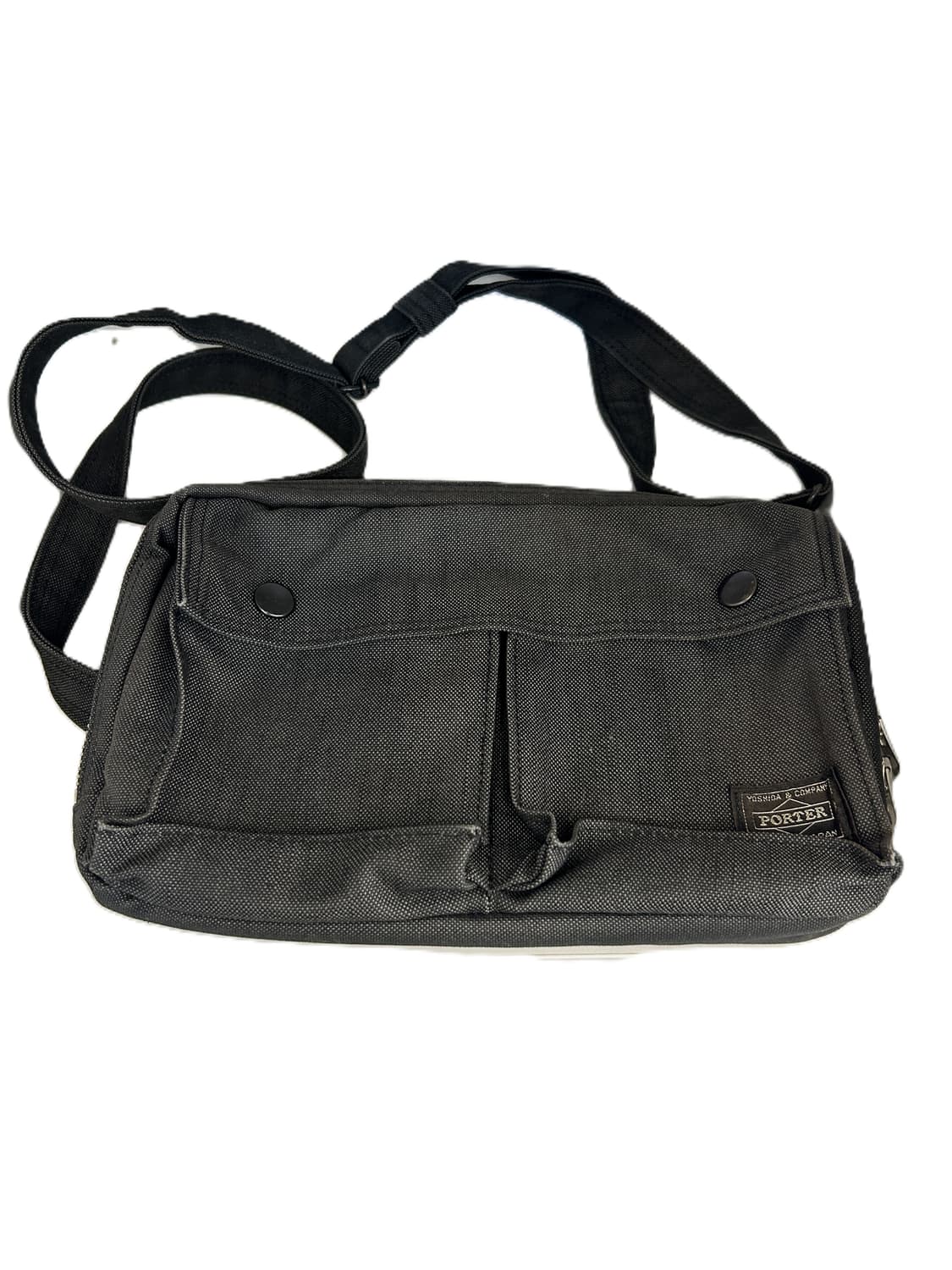 요시다 포터 스모키 숄더백 (블랙/차콜) 상품이미지1