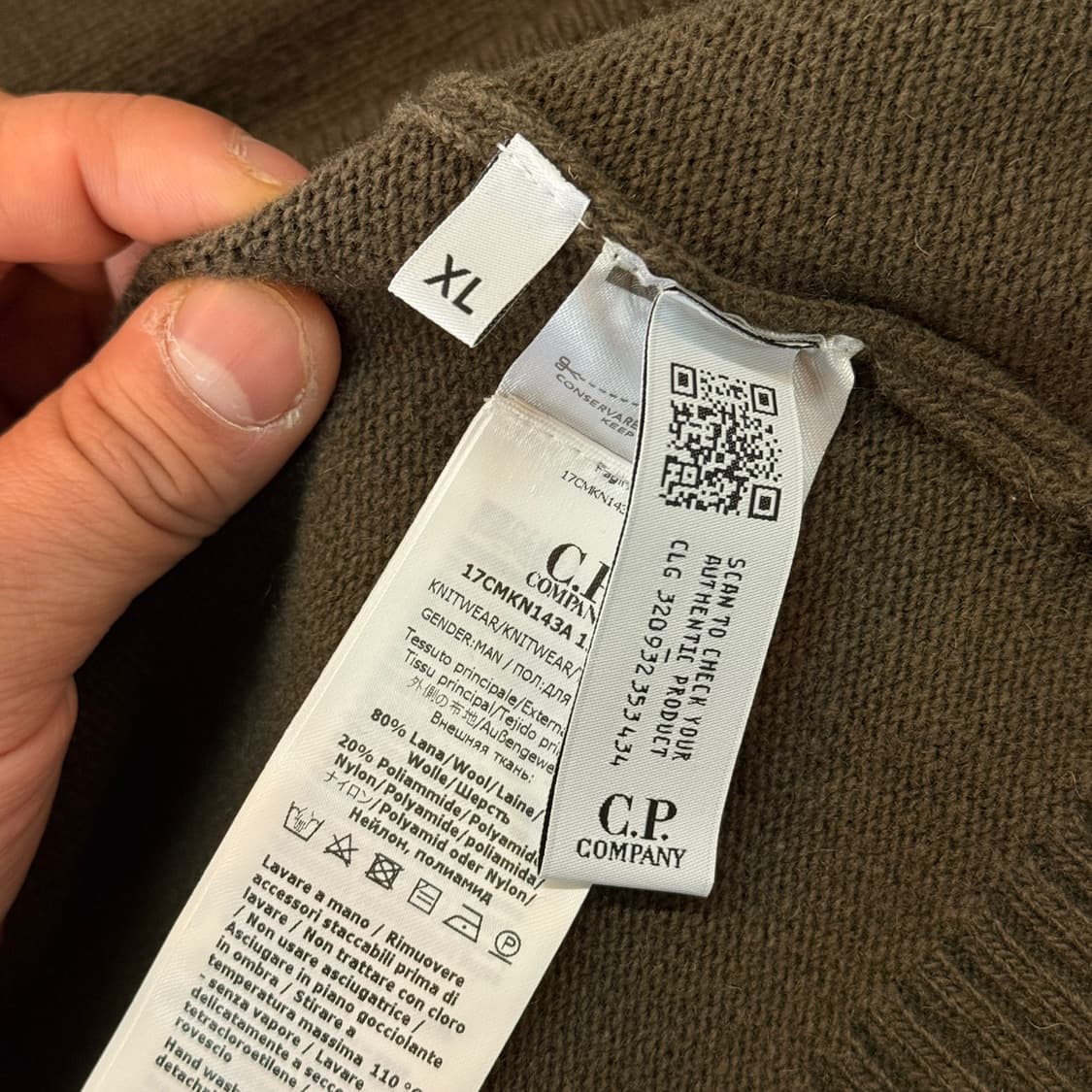 C.P 컴퍼니 니트 집업 자켓 투웨이 XL 상품이미지8