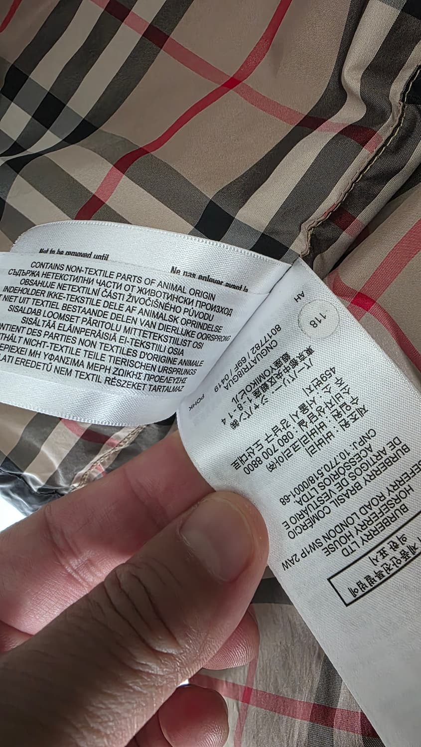 버버리 초등학생 . 여성 패딩 상품이미지4