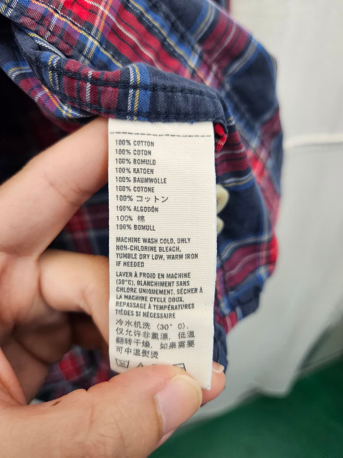 아베크롬비 남성 체크 셔츠 상품이미지5