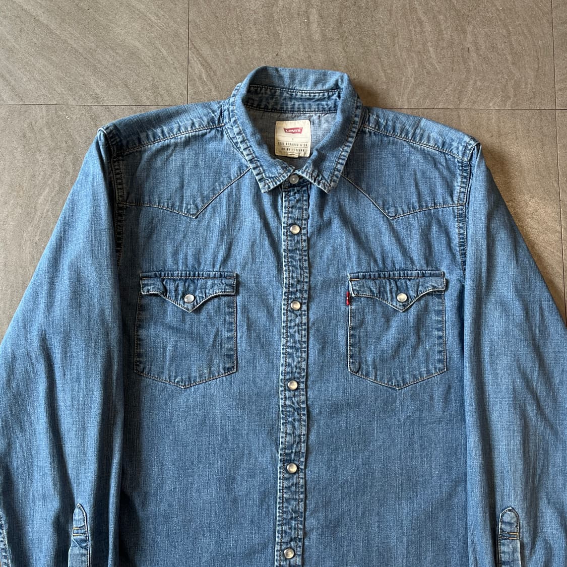 리바이스 정품 데님 긴팔 청 셔츠 상품이미지2