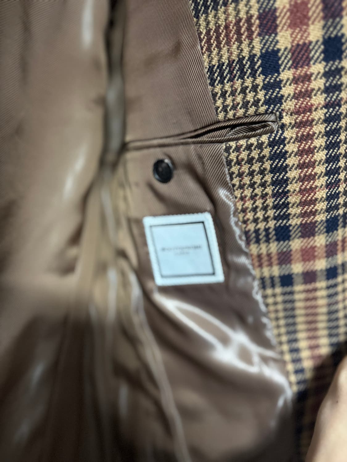 우영미 체크 울 자켓 46 상품이미지3