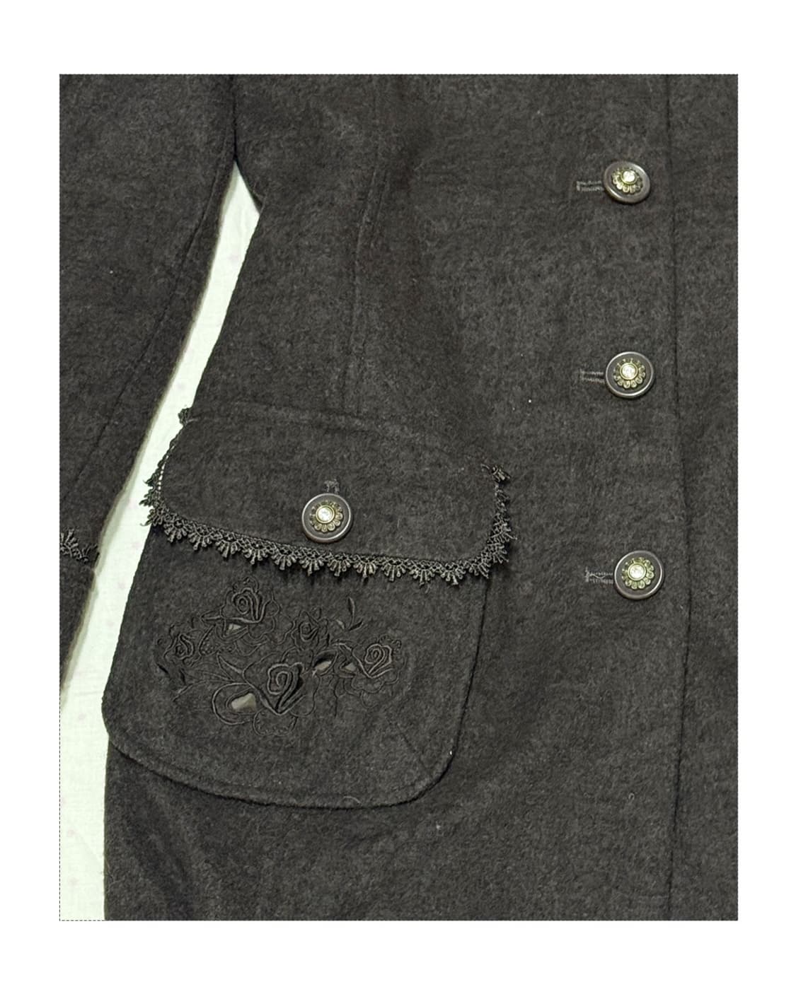 axes femme 라떼갸루 브라운 퍼 코트 상품이미지4