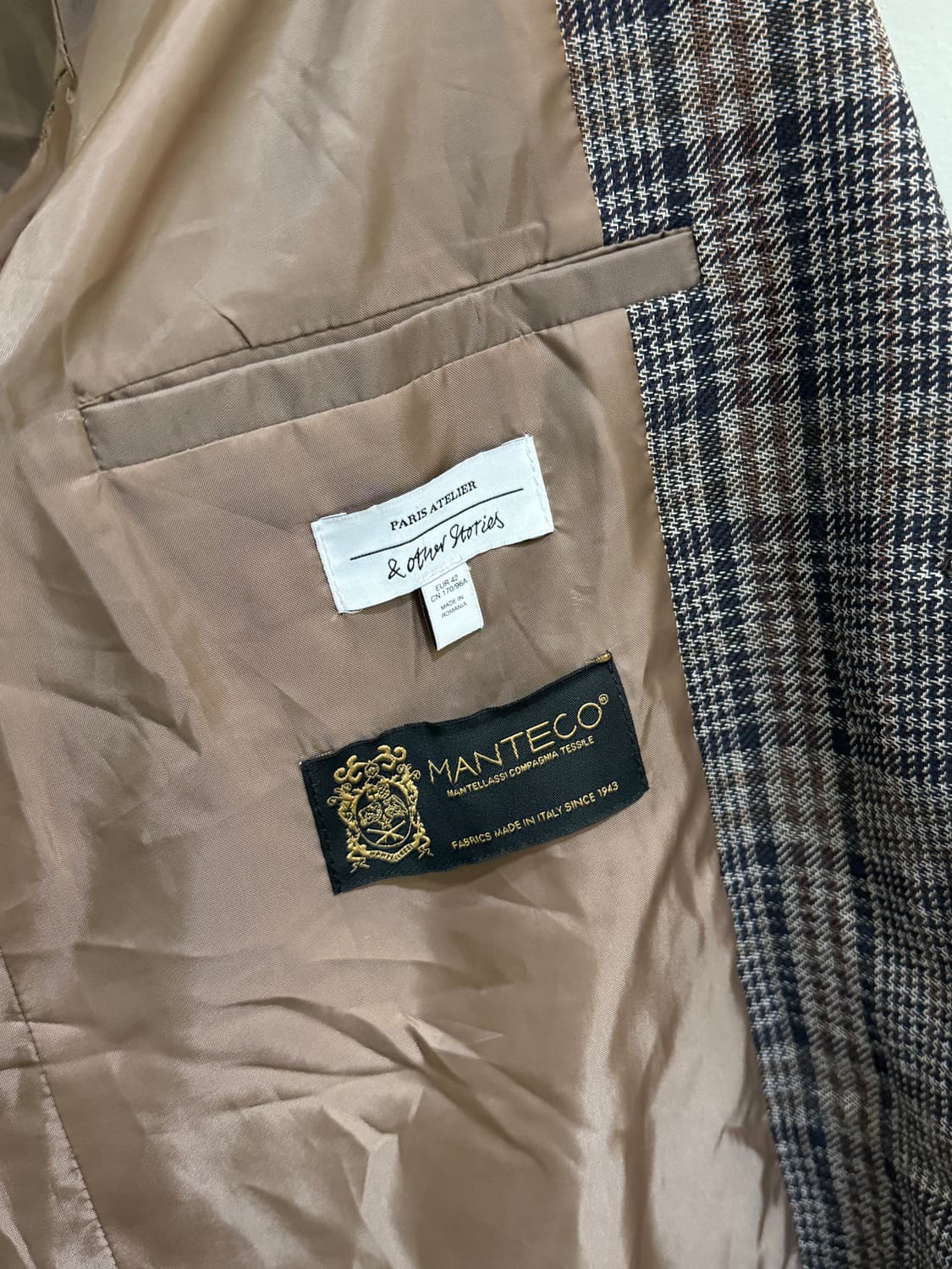 앤아더스토리즈 하운드 체크 자켓(정품) 상품이미지3