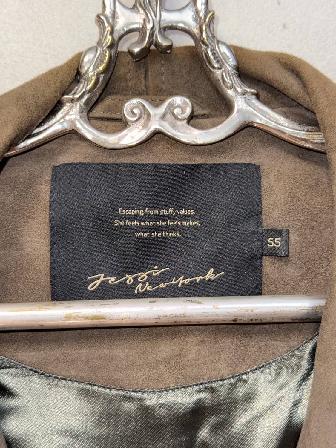 Jessi Newyork brown goat skin suede jk 상품이미지7