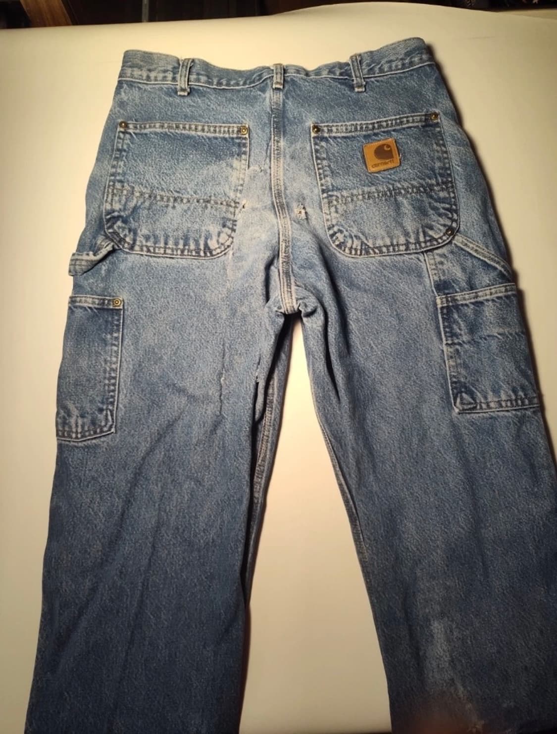 미제🇺🇸칼하트 b74 데님 더블니 상품이미지4