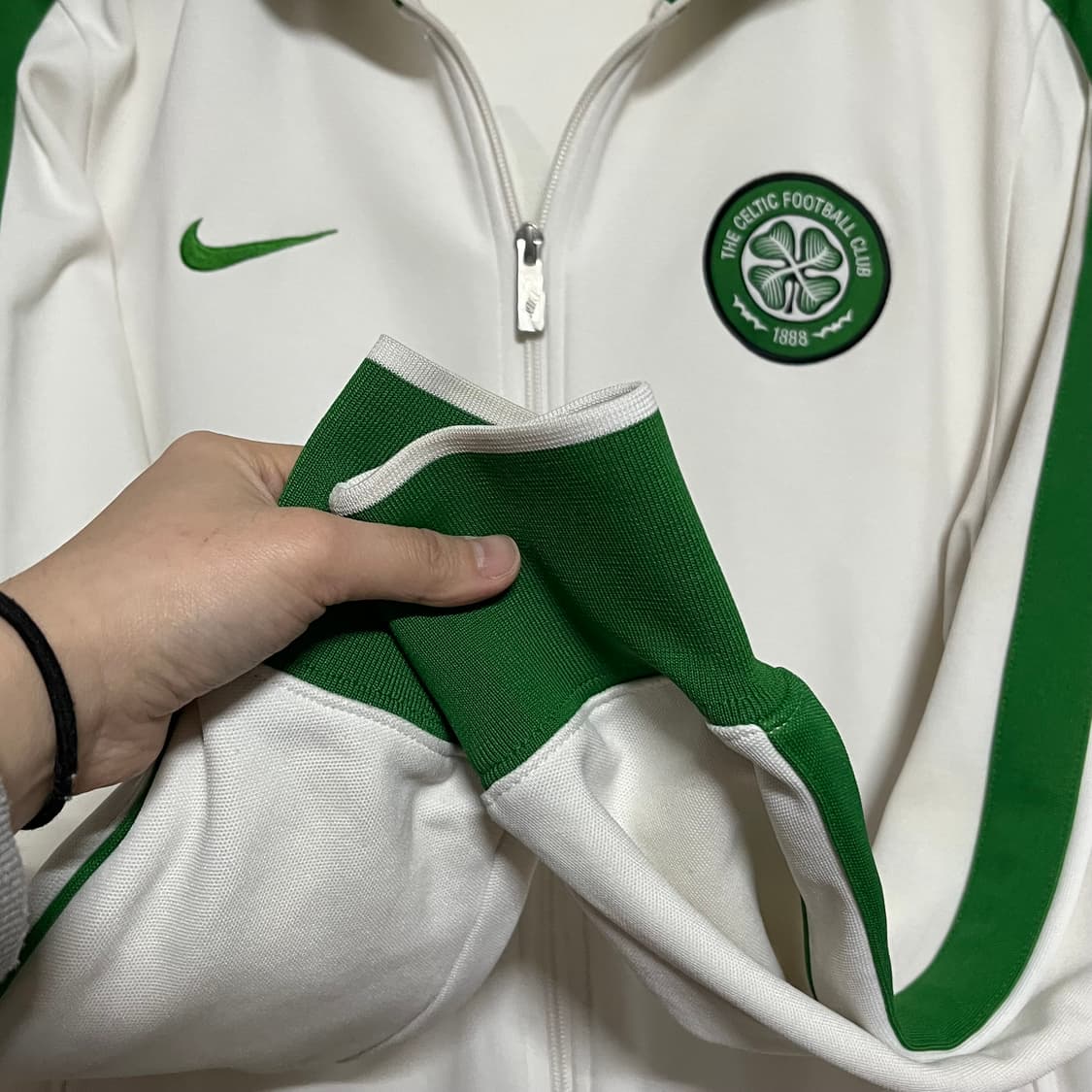 나이키 셀틱 풋볼 트랙탑 화이트/그린 M 상품이미지5