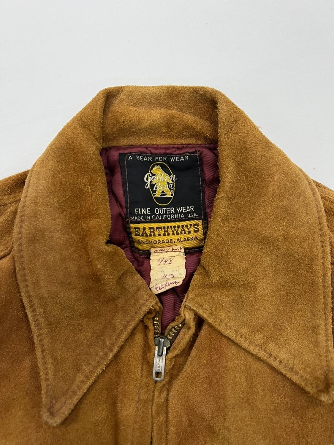 60’s 골든베어 스웨이드 A-2 플라이트 자켓 상품이미지10